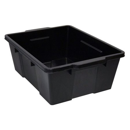 QUANTUM STORAGE SYSTEMS Latch Container, 21"X15-7/8"X7-3/4", Black LC191507BK